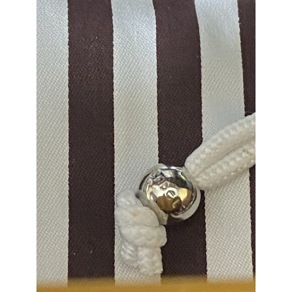 HENRI BENDEL Go Anywhere Travel Storage Lingerie Laundry Bag Embroidered Stripes - Picture 5 of 11